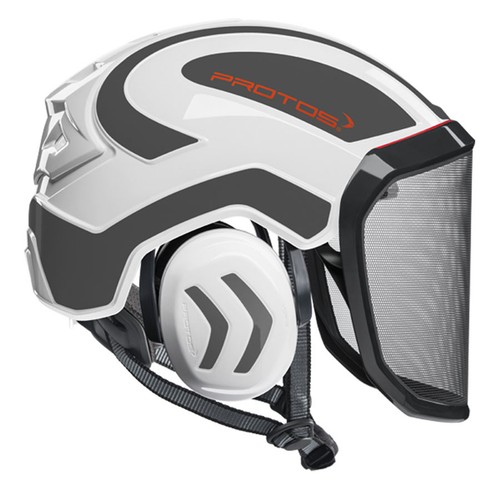 Casco protos bianco grigio - bianco,
