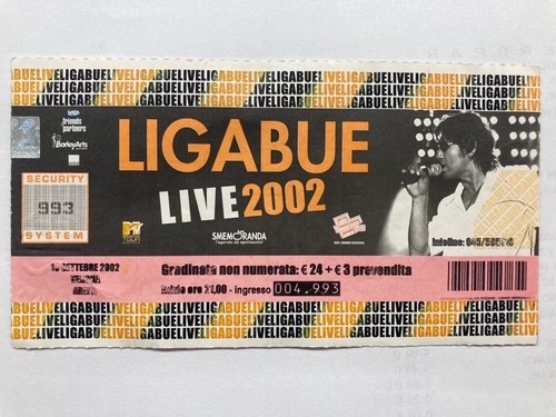 Biglietto usato concerto - biglietto,
