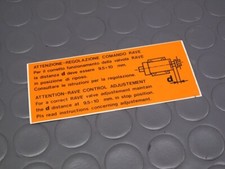 APRILIA ADESIVI ORIGINALI GENUINE DECAL RAVE RS 125 EXTREMA FUTURA AF1 RX #2