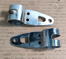 SUPPORTO STAFFE PORTA FARO CROMATE DIAMETRO 31-32 mm PER MOTO D'EPOCA