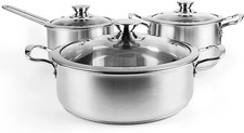 Set Pentole Acciaio Inox 6