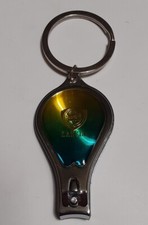 Vecchio Gadget Portachiavi Apribottiglie Tagliaunghie AUTO LANCIA (old keyring).