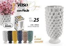 VASO PIGNA CON PIEDE CERAMICA