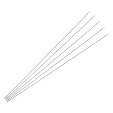 Perline Aghi Fini Sottili Lunghi Dritti Cucire Ricamo 4.72" 0.03" Filo Diam 50pz