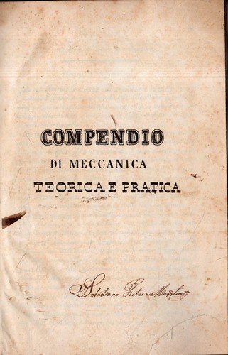 Compendio meccanica teorica - di,