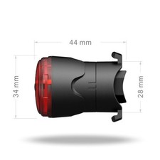 Luce Smart Bike Bicicletta Fanale Posteriore Ciclismo Notturno Materiale ABS Mis