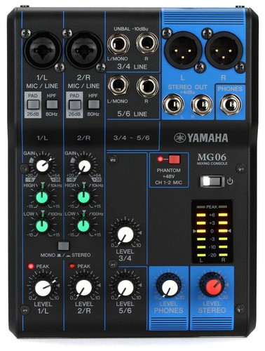 Yamaha mg06 console mixaggio - mg06,