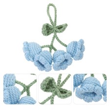  Ciondolo fiore lavorato a maglia Fiore all'uncinetto appeso Decor Ciondolo