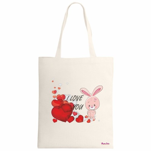 Borsa poliestere ecru 34x39 - ecru,