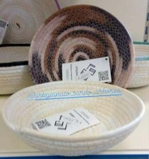 CESTO CESTINO IN RAFFIA BIANCO