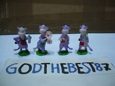 4 PERSONAGGI GADGET MILKA MUCCA VIOLA ALTE 5 cm