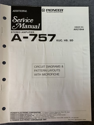 Pioneer 757 manuale - manuale, di