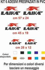 adesivi Laika  6 stickers logo