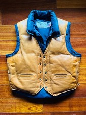 piumino smanicato Schott blu e