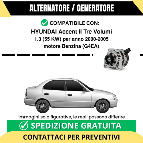 Alternatore hyundai accent - alternatore,