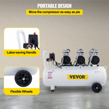 Sussurro Compressore Aria Silenzioso 80L 78Db Aerografo