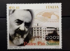 2002 PADRE PIO FRANCOBOLLO