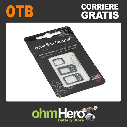 Kit adattatori sim micro - adattatori, sim/micro/nano