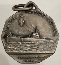 REGIO SOMMERGIBILE FRATELLI BANDIERA MEDAGLIA ARGENTO REGIA MARINA MILITARE