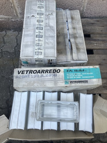 Mattoni vetro cemento - cemento, 5pz