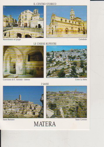 Cartolina illustrata matera - illustrata, il