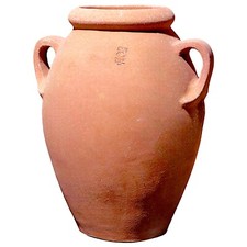 Orcio Decorativo in Terracotta Italiana Scultura Interni Giardino Ø 40cm H 56cm