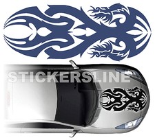 Adesivo DRAGO tribale per