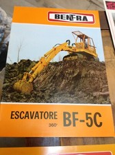 BROCHURE PUBBLICITARIA VINTAGE BENFRA ESCAVATORE BF-5C BENDINI FRASCAROLI