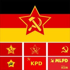 Bandiera Germania KPD Marxisti-Leninisti Partito Comunista Lega Spartaco MLPD KPD-ML