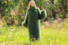 SuperTanya abito mohair verde
