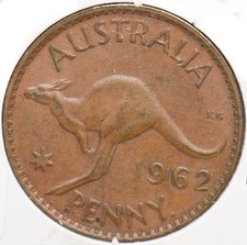 Australia 1962 Penny canguro