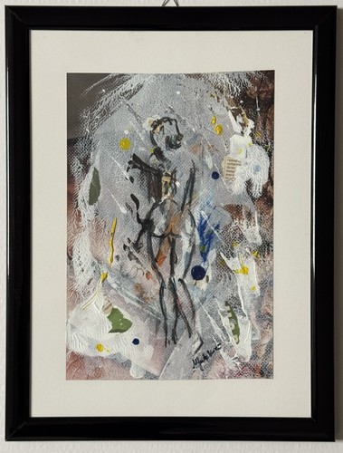 Quadro tecnica mista collage - quadro,