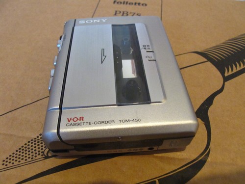 Sony tcm 450 walkman cassette - sony, tcm-450