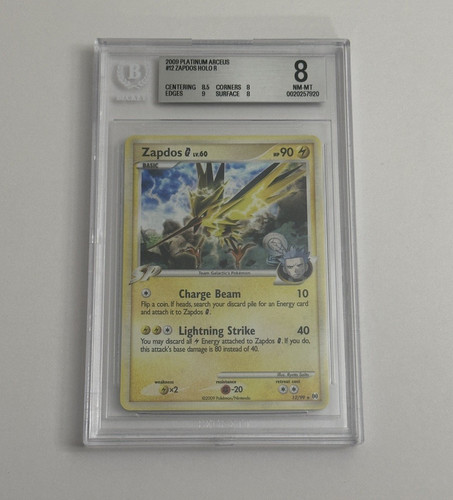Zapdos holo raro bgs 8 - zapdos,