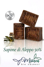 N. 5 pz Sapone di'Aleppo 50%