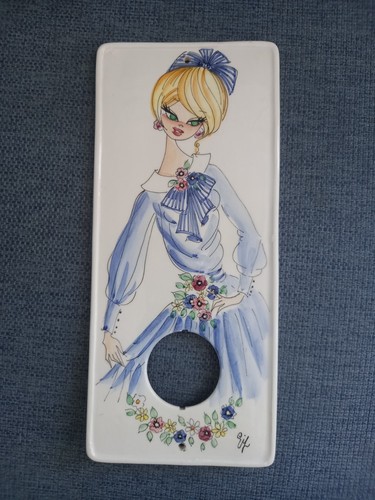 Vintage placca ceramica acr - placca,