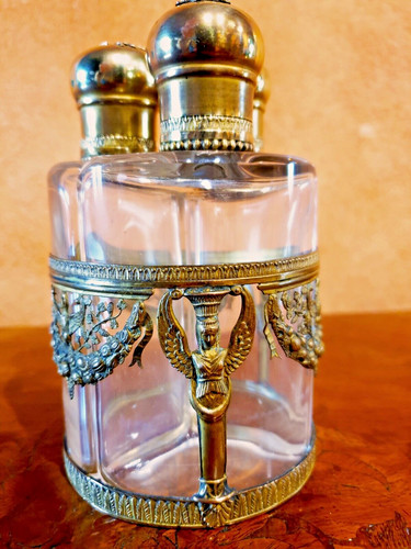 Antico set profumi cristallo - 3,