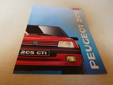 Catalogue Brochure Peugeot 205