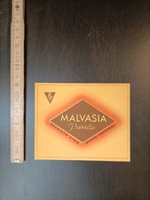 Etichetta pubblicitaria Vino Malvasia Passito  B6