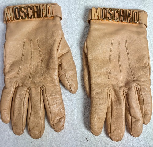 Guanti moschino pelle con - in,