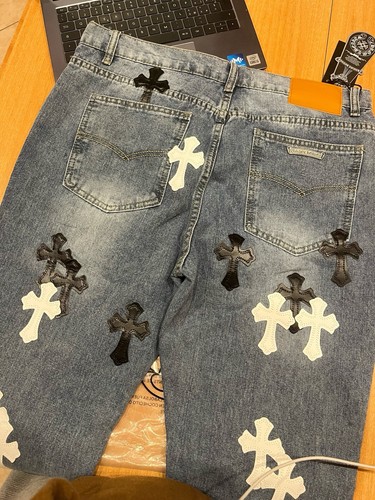 Jeans chrome hearts - , azzurri