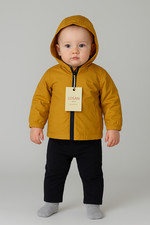 GIUBBINO NEONATO ZIP CAPPUCCIO