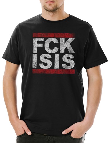 Fuck isis herren - herren, t-shirt
