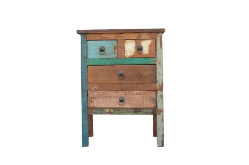 Comodino rustico legno - in,