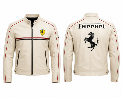 Giacca pelle uomo - , ferrari