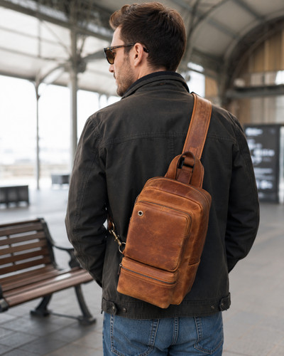Borsa tracolla pelle - borsa, in