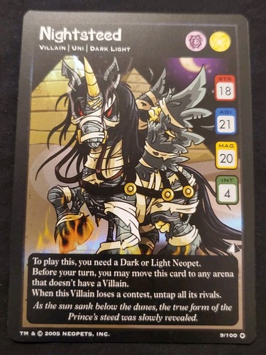 Neopets tcg nightsteed - neopets,