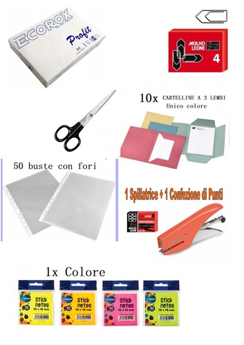 Kit ufficio set carta - carta, e