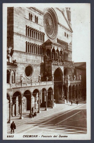 Cremona cartolina facciata - cartolina, del
