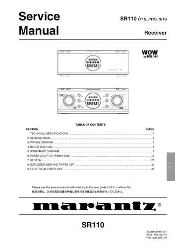 Manuale servizio per - di,
